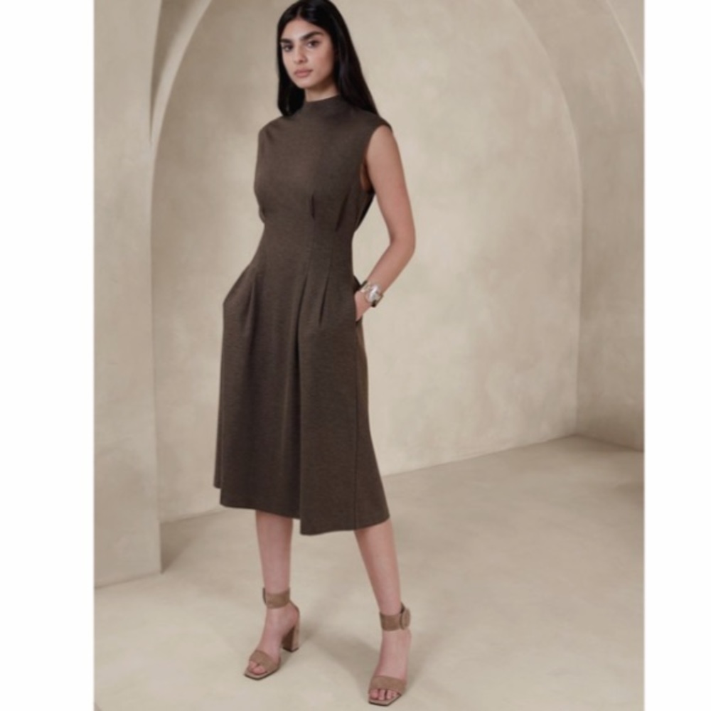 Banana Republic Brown Midi Dress